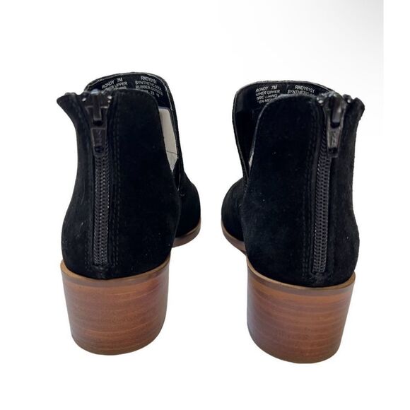 Steve Madden Ankle Bootie Size 7M Black Suede The Lancaster - Picture 5 of 8